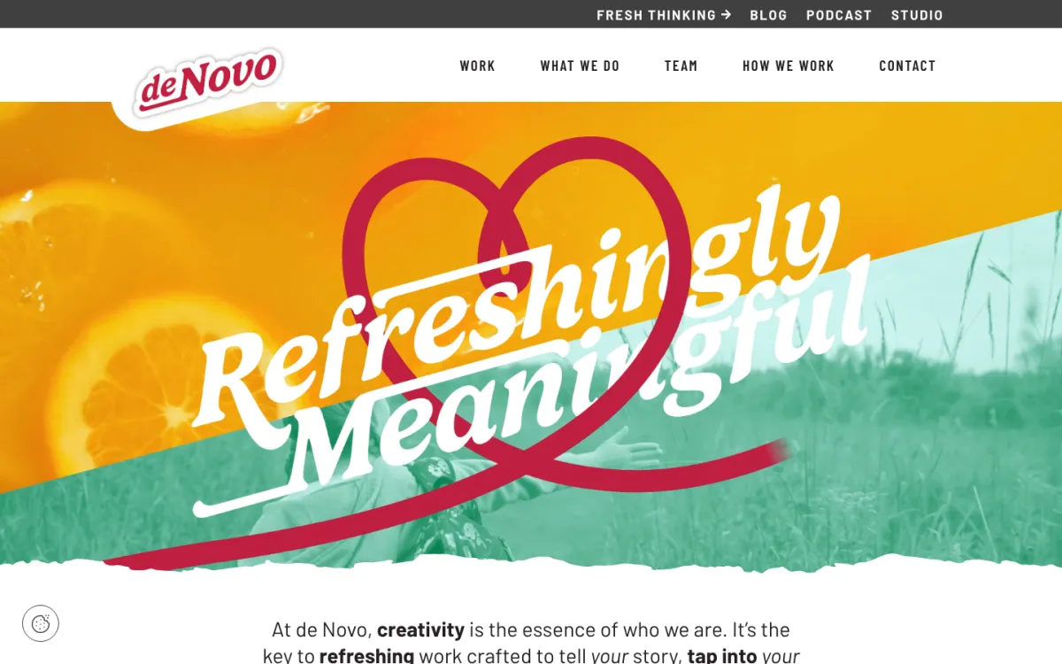 de Novo homepage, captured September 28, 2026
